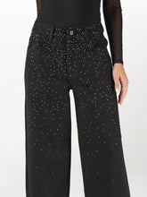 Starry Rhinestone Denim