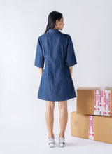 Embellished DENIM SHIRT DRESS