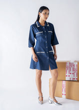 Embellished DENIM SHIRT DRESS
