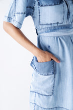Denim tencel Power play dress