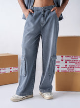 Striped Denim Heritage cargo pants