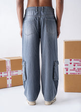 Striped Denim Heritage cargo pants