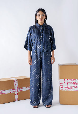 Tencel denim flash frame pants