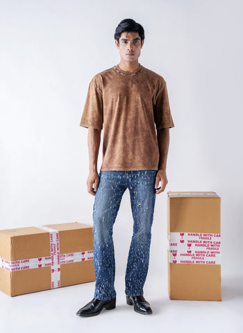 250GSM Acid wash tee