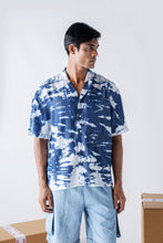 Denim tencel tie & dye shirt