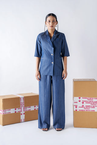 Denim tencel sparkline blazer