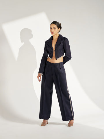 Tailored Trousers with Embellishment